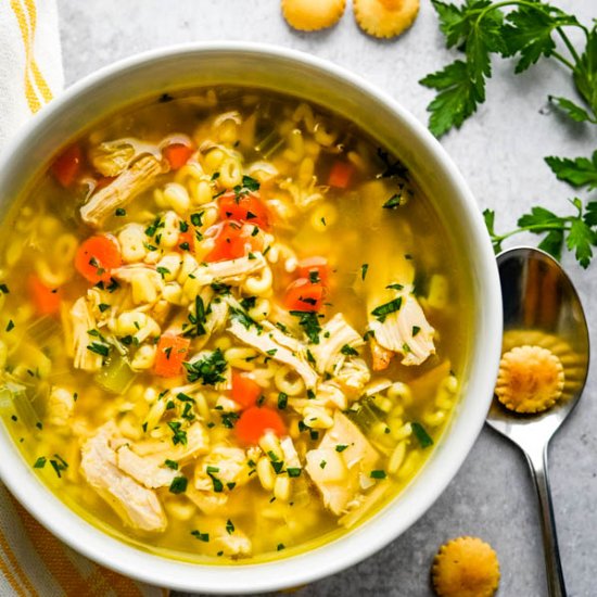 Leftover Turkey Alphabet Soup