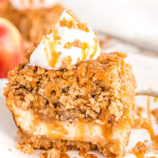 Apple Cheesecake Bars