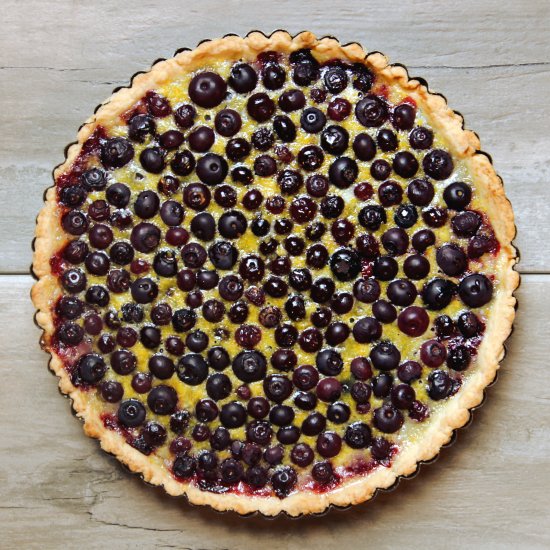 Blueberry Lemon Chiffon Tart