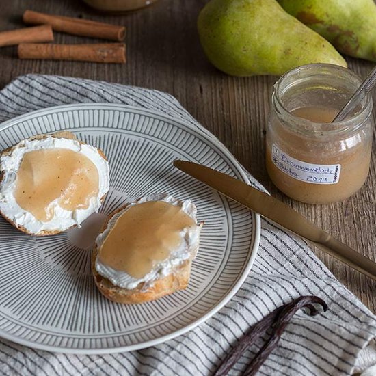 pear jam with cinnamon