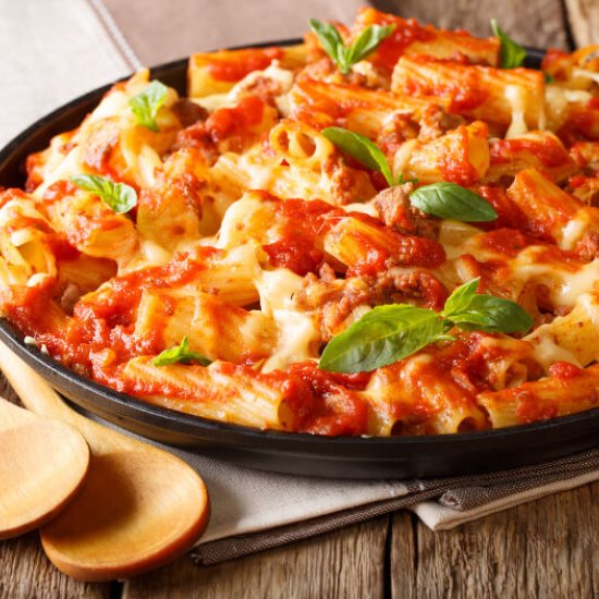 Super Easy Baked Ziti