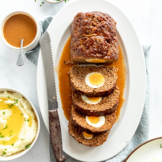 Beef Meatloaf with Eggs