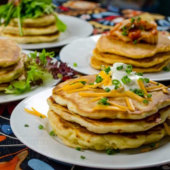 Savory Pancakes with 4 Variations