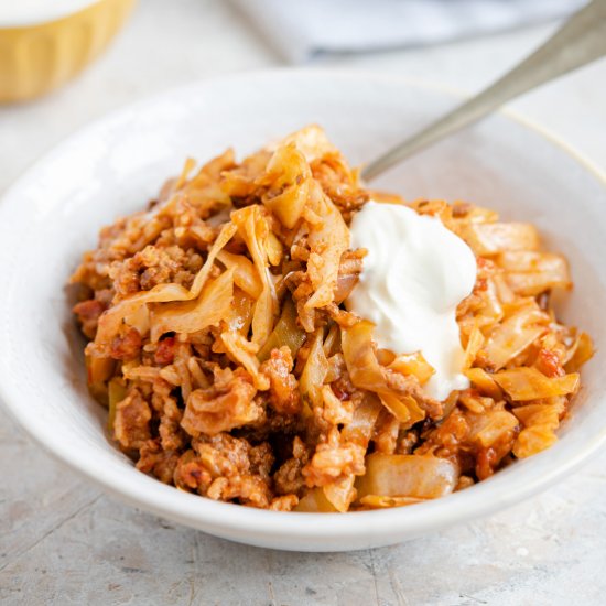 Unstuffed Cabbage Rolls Skillet