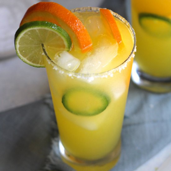 Orange Jalapeno Margaritas