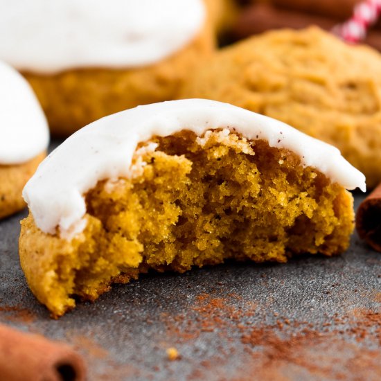 Iced Pumpkin Cookies