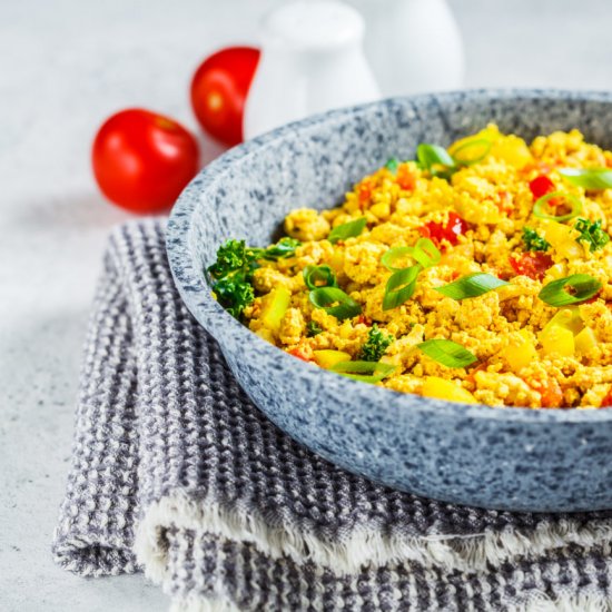 Quick Veggie Tofu Scramble