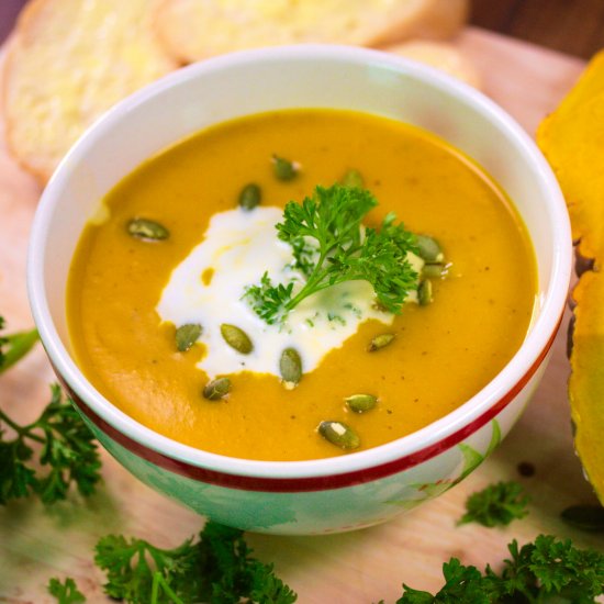 Thai Style Spicy Pumpkin Soup