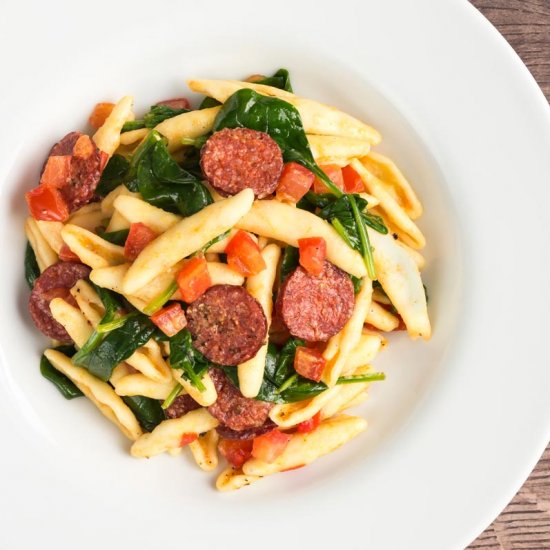 Easy Tomato and Chorizo Pasta