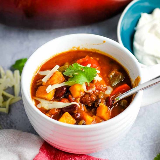 Vegetarian Sweet Potato Chili