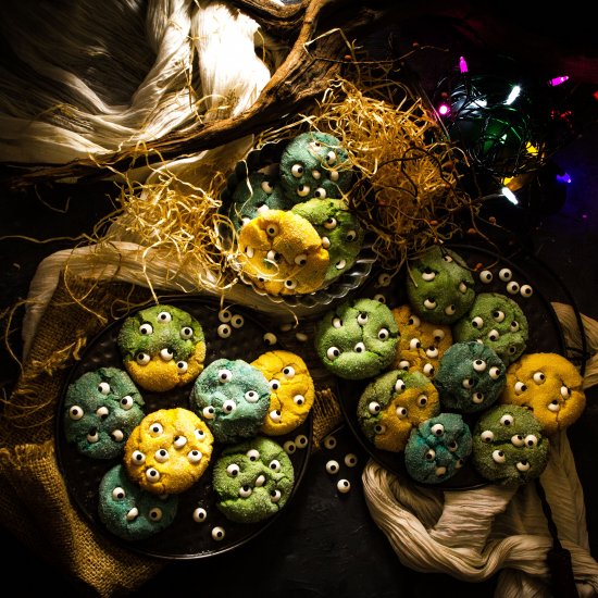 Monster cookies for Halloween