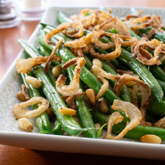 Brown Butter Green Beans with Crisp