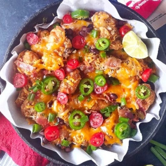 Low Carb Loaded Chicken Nachos