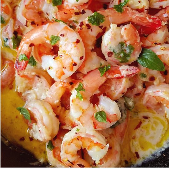 Creamy Shrimp Scampi