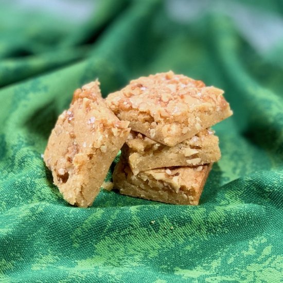 Maple Walnut Bourbon Blondies