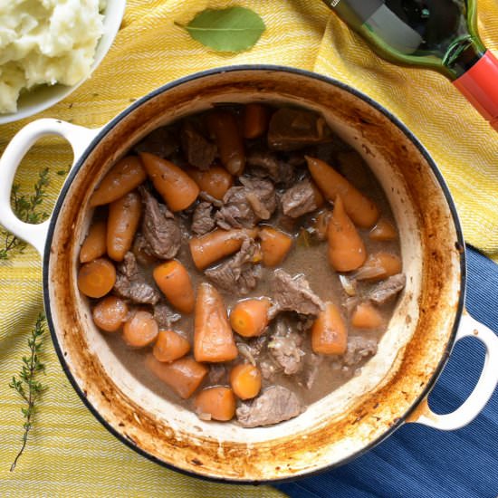 Beef and Red Wine Casserole