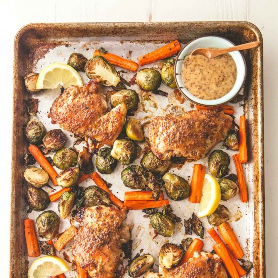 Sheet Pan Honey Dijon Chicken