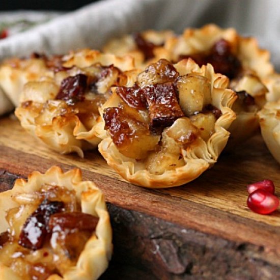 Pepper Jelly Apple Bacon Brie Bites