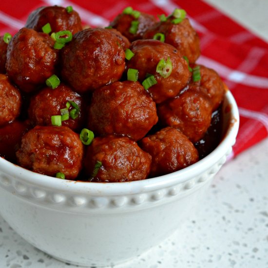 Crockpot Cranberry Meatballs