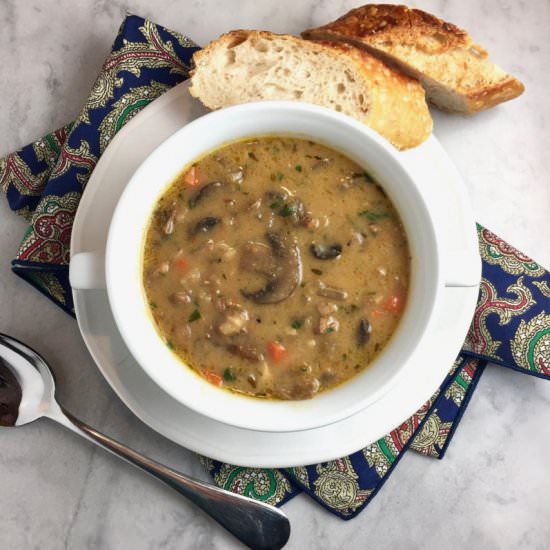 Wild Mushroom & Farro Soup