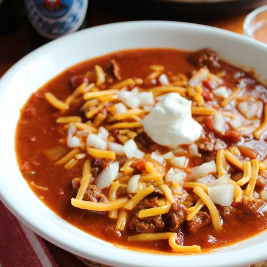 Instant Pot No Bean Beef Chili