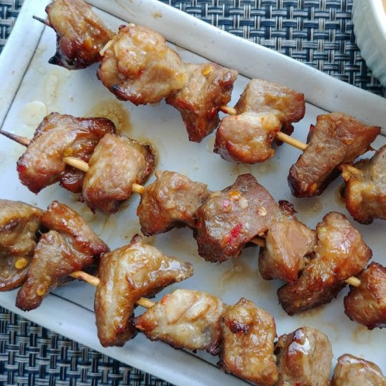 Pork Satay Skewers