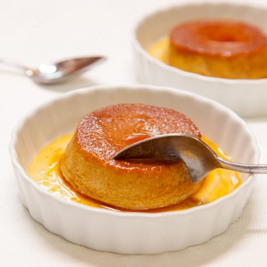 InstaPot Pumpkin Salted Caramel Flan