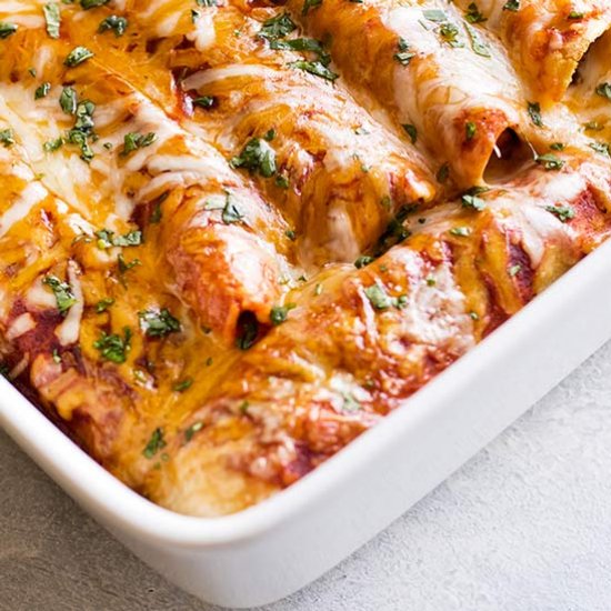 Beef & Sweet Potato Enchiladas