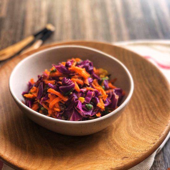 Easy rainbow salad