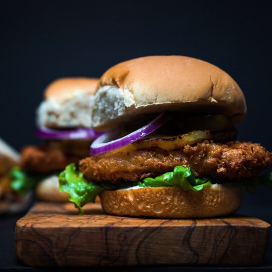 coconut crusted chicken sandwich