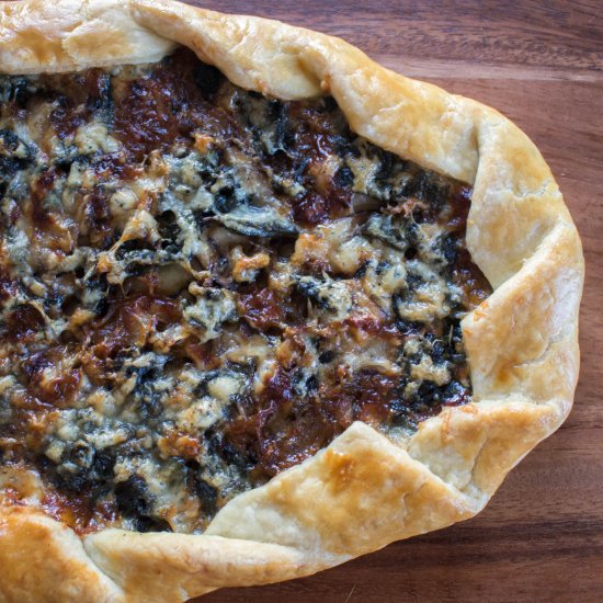 Swiss Chard and Mushroom Galette