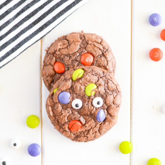 Brownie Mix Halloween Cookies