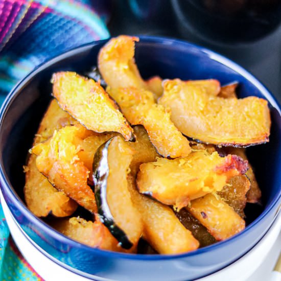 ROASTED ACORN SQUASH SLICES AIR FRY