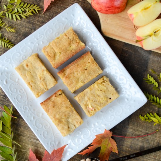 Bourbon Apple Blondies