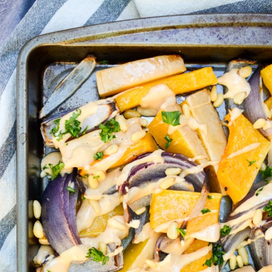 Roasted Butternut Squash, Tahini