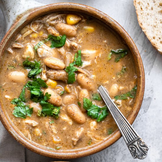 Healthy White Chicken Chili