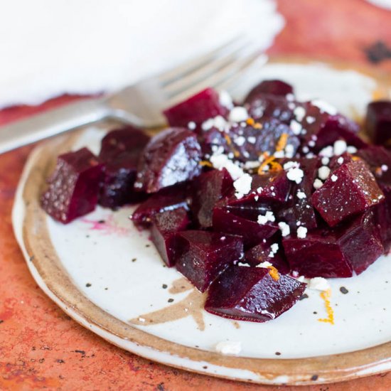 Roasted Beets w/ Orange Vinaigrette