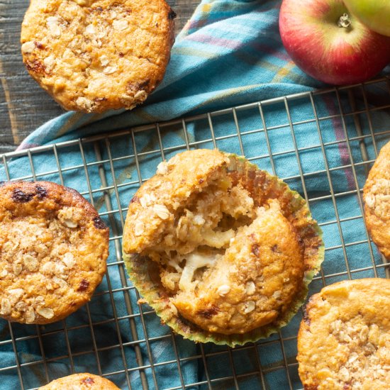 Soft Apple Cheddar Muffins