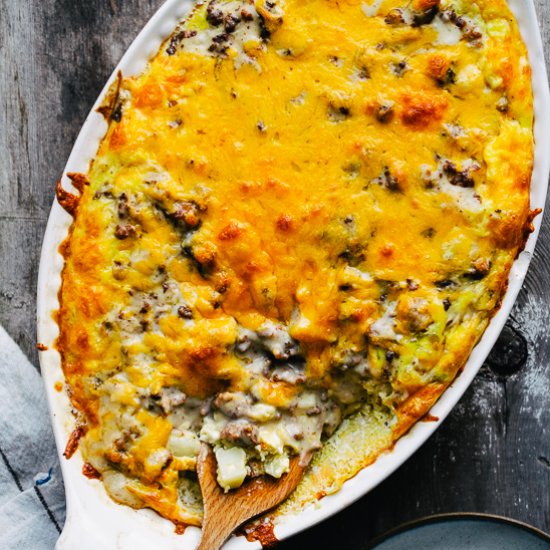 Sausage Gravy Breakfast Casserole