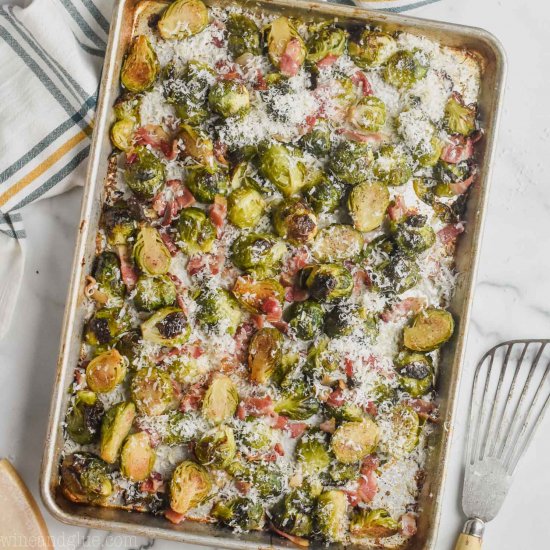 Roasted Brussels Sprouts with Bacon