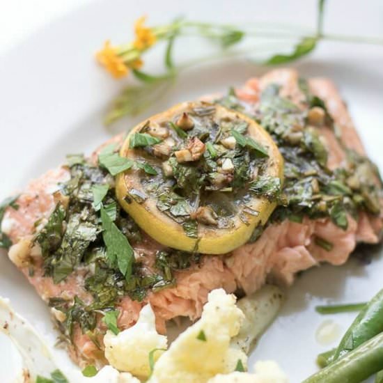 Sheet Pan Lemon Tarragon Salmon