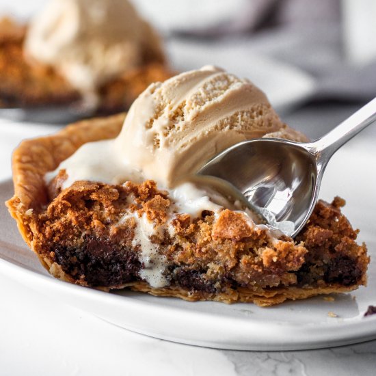 Chocolate Chip Cookie Dough Pie