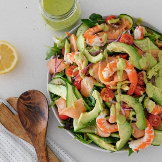 Smoked Salmon & Prawn Salad