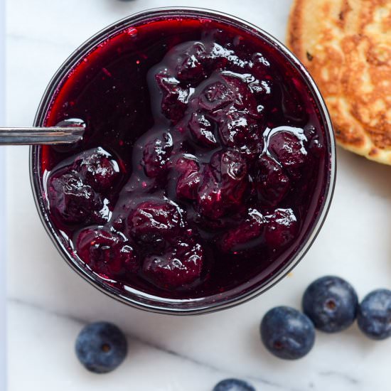 Quick Blueberry Maple Compote