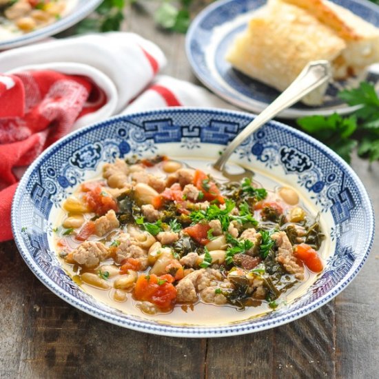 Tuscan White Bean Soup with Sausage