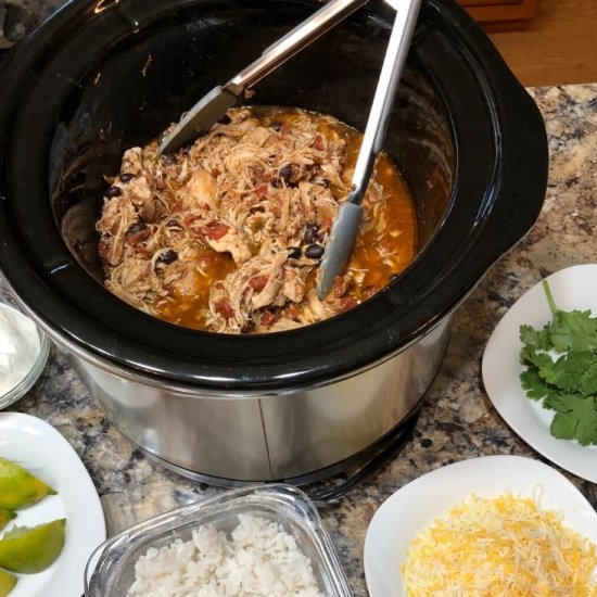 Crock Pot Mexican Shredded Chicken