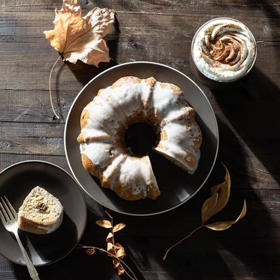 Chai-Spiced Rum Raisin Bundt Cake