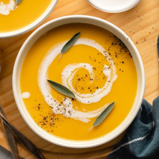 Butternut Squash & Apple Soup