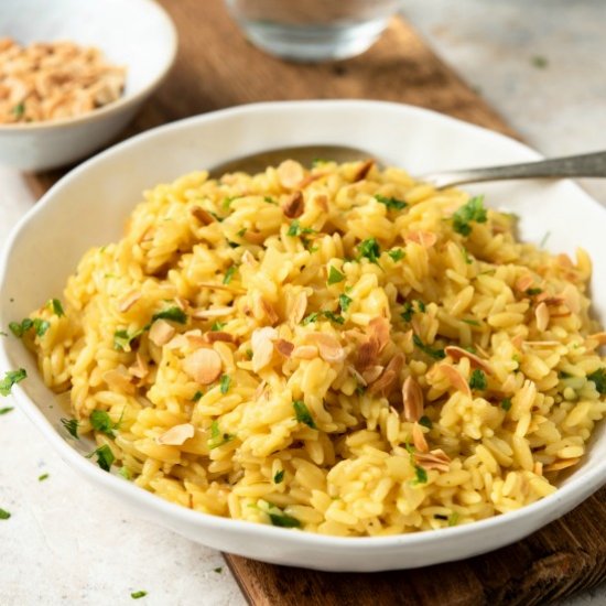 Perfect Rice Pilaf with Orzo