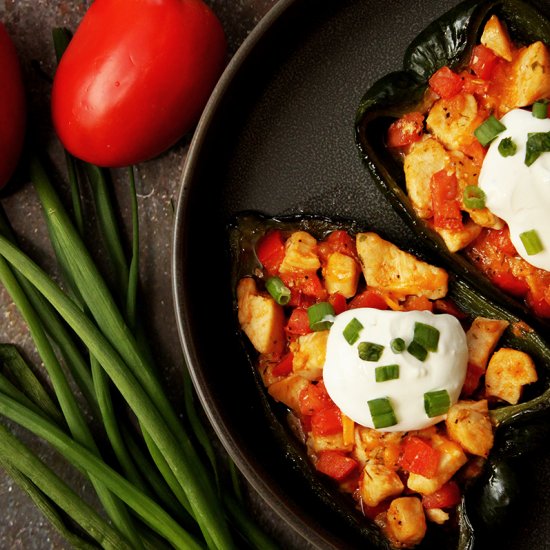 Stuffed Poblano Peppers